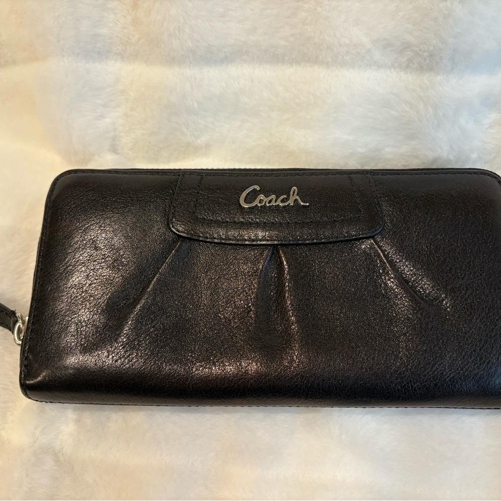 Coach Black Leather Wallet